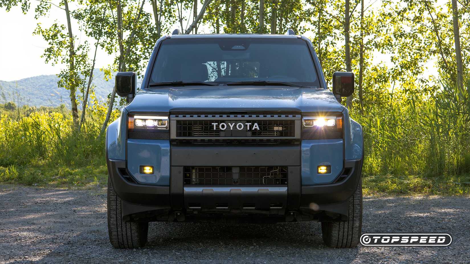 2025 Toyota Land Cruiser in blue front