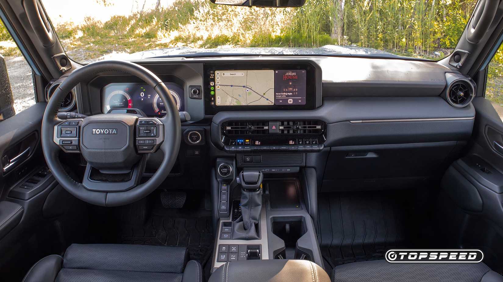 2025 Toyota Land Cruiser interior shot of the Full Dashboard