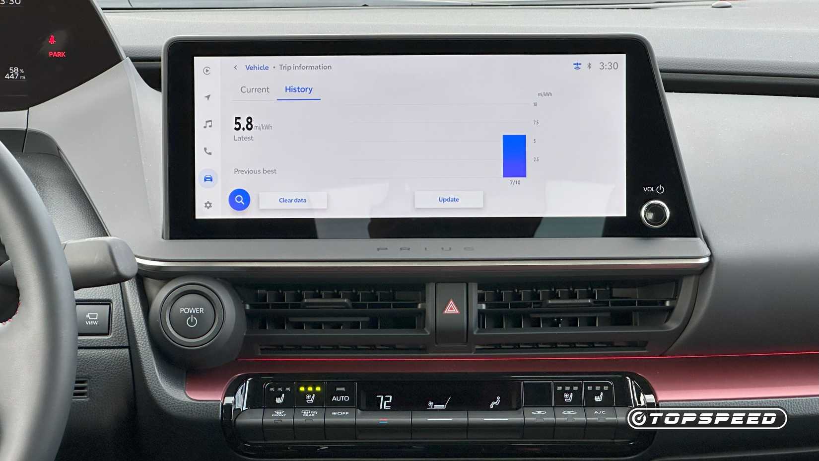 2025 Toyota Prius Plug-In Hybrid XSE -- Screen