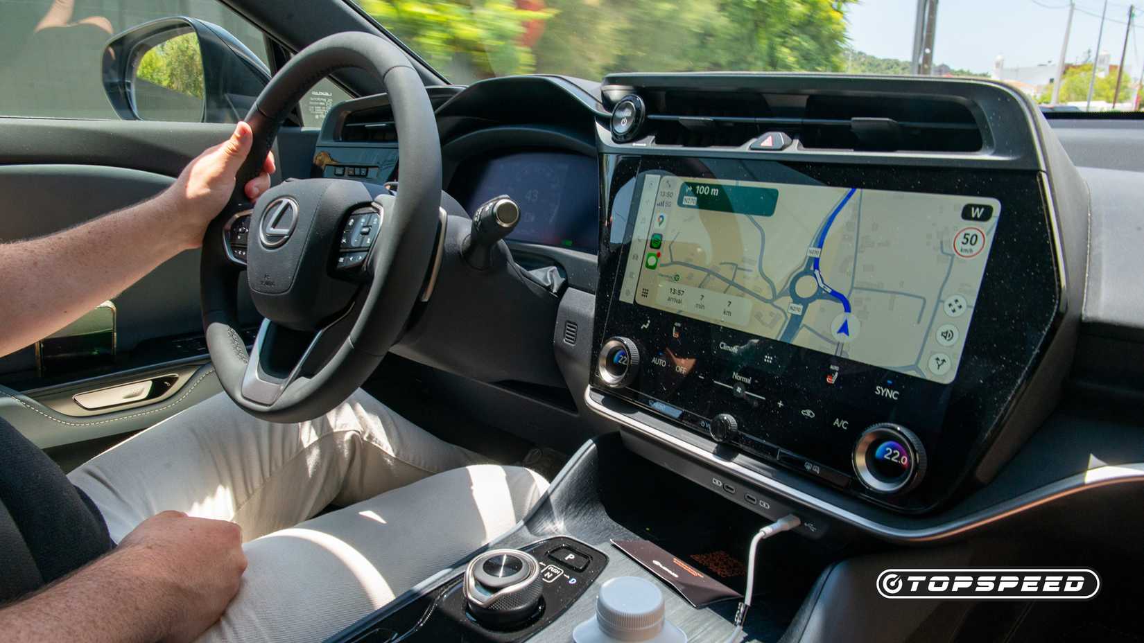 2026 Lexus RZ 350e FWD interior shot showing dash