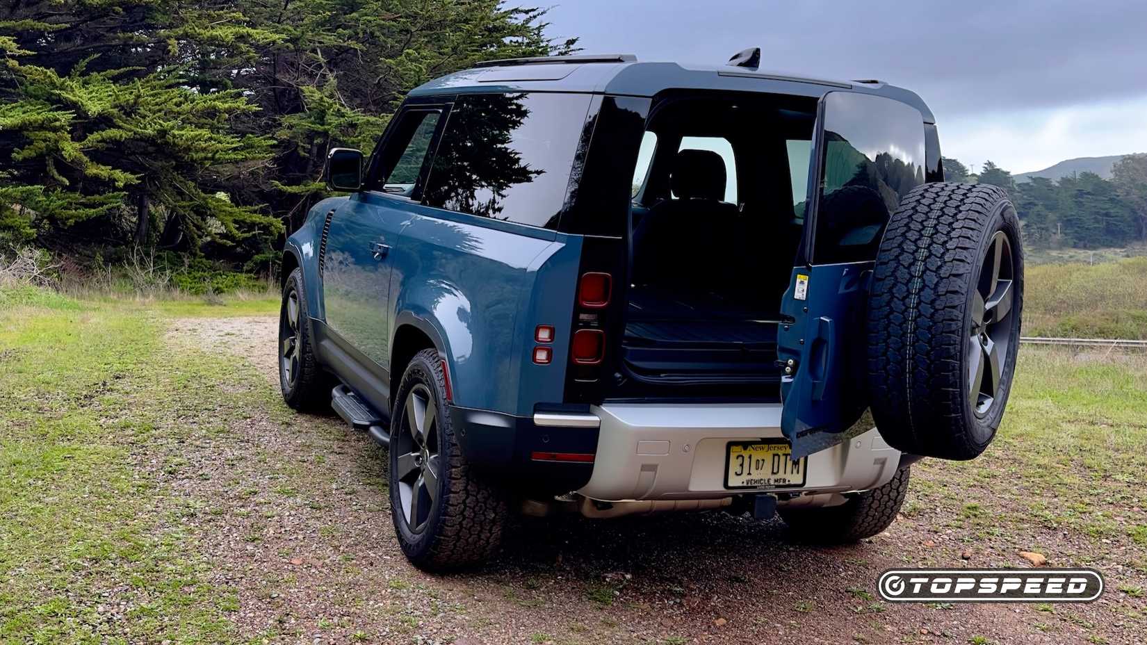 Land Rover Defender 90 Cargo Rear Hatch Open