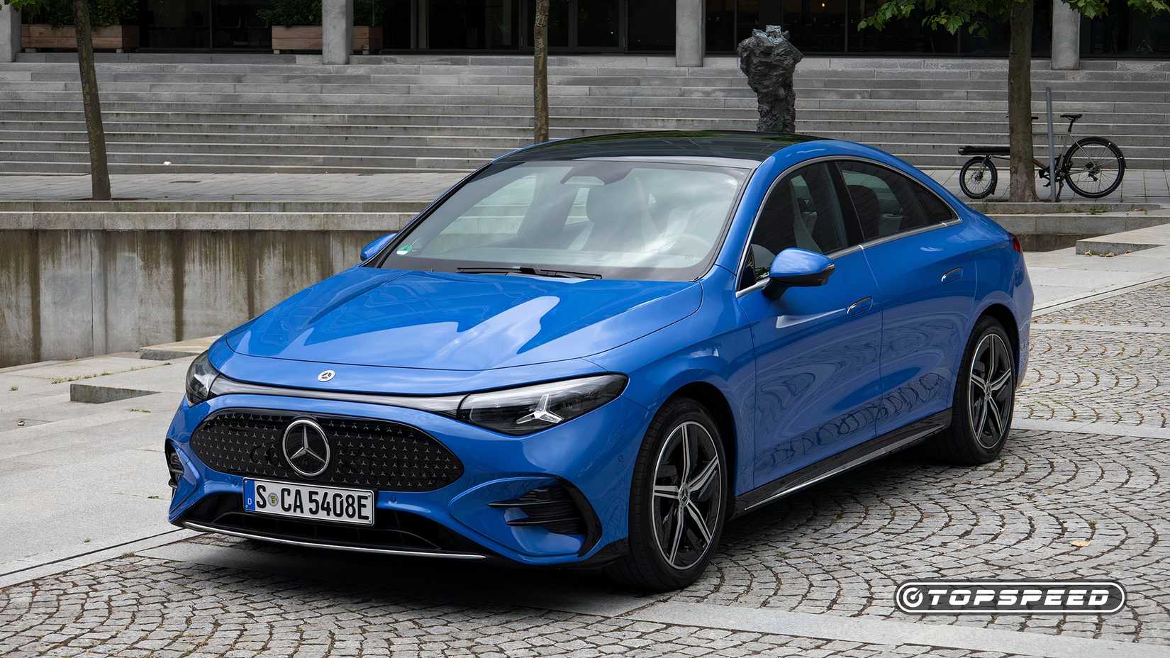 Mercedes-Benz CLA 250+ front 3/4 shot parked