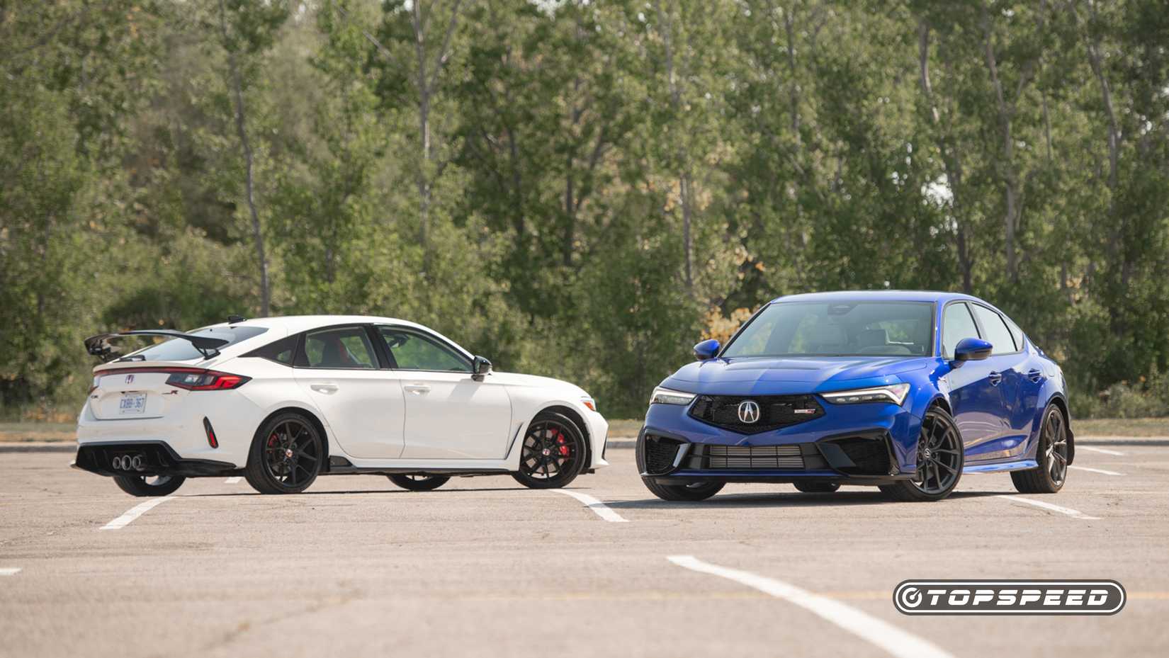 2025 Acura Integra Type S versus 2025 Honda Civic Type R TopSpeed ​​(3)