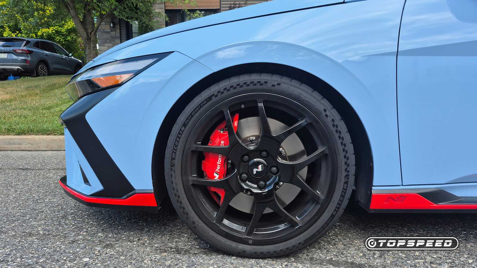 Grande plano da roda Hyundai Elantra N TCR 2025