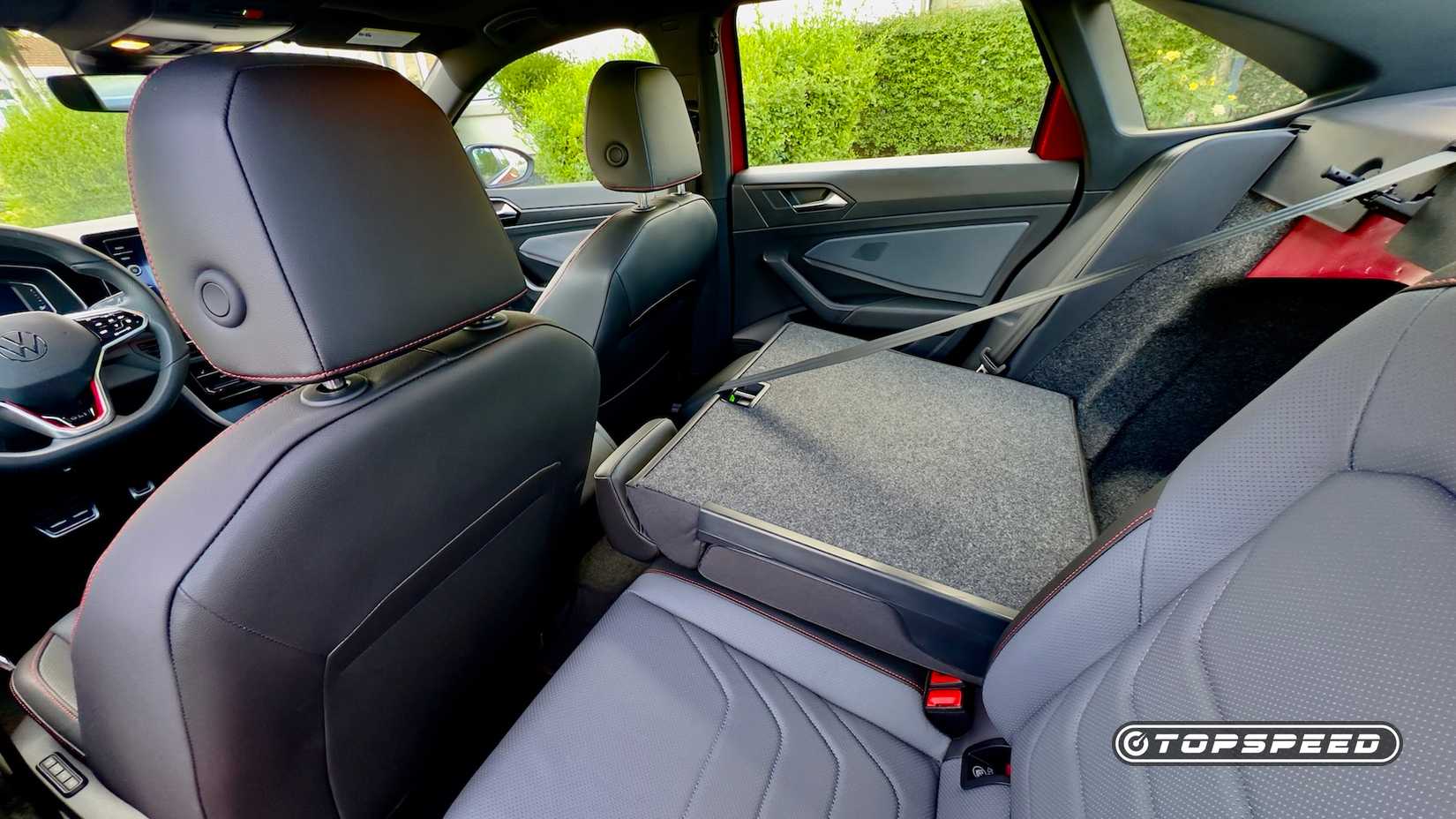 2025 Volkswagen GLI interior rear seat folded
