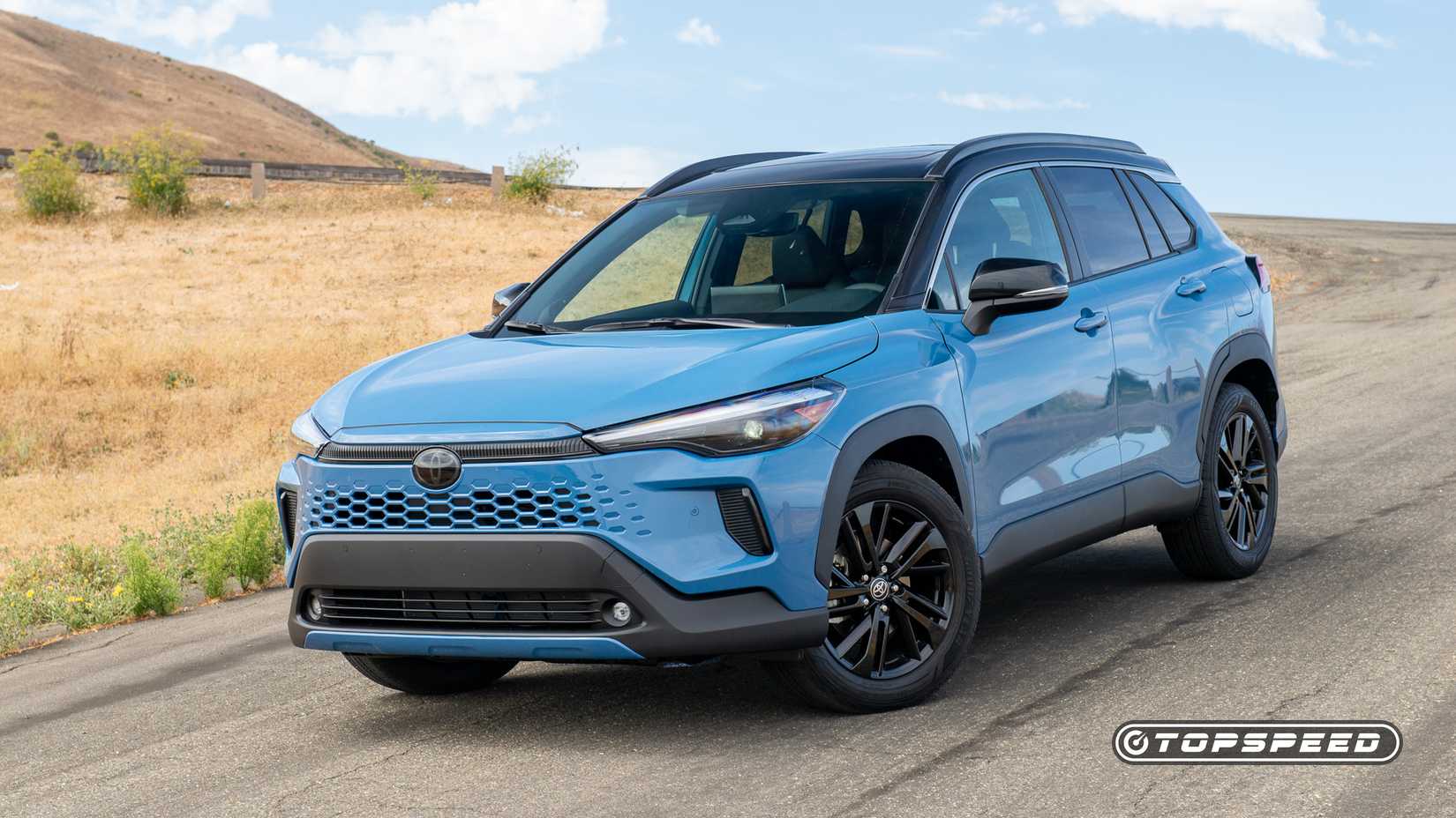 2026 Toyota Corolla Cross hybrid blue-12