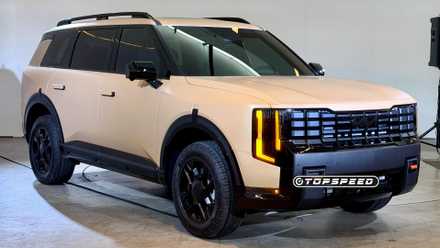 2027 Kia Telluride front quarter