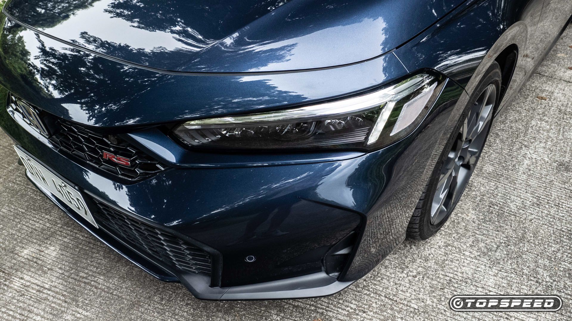 Front end do Honda Civic Hybrid 2025 (especificações asiáticas)