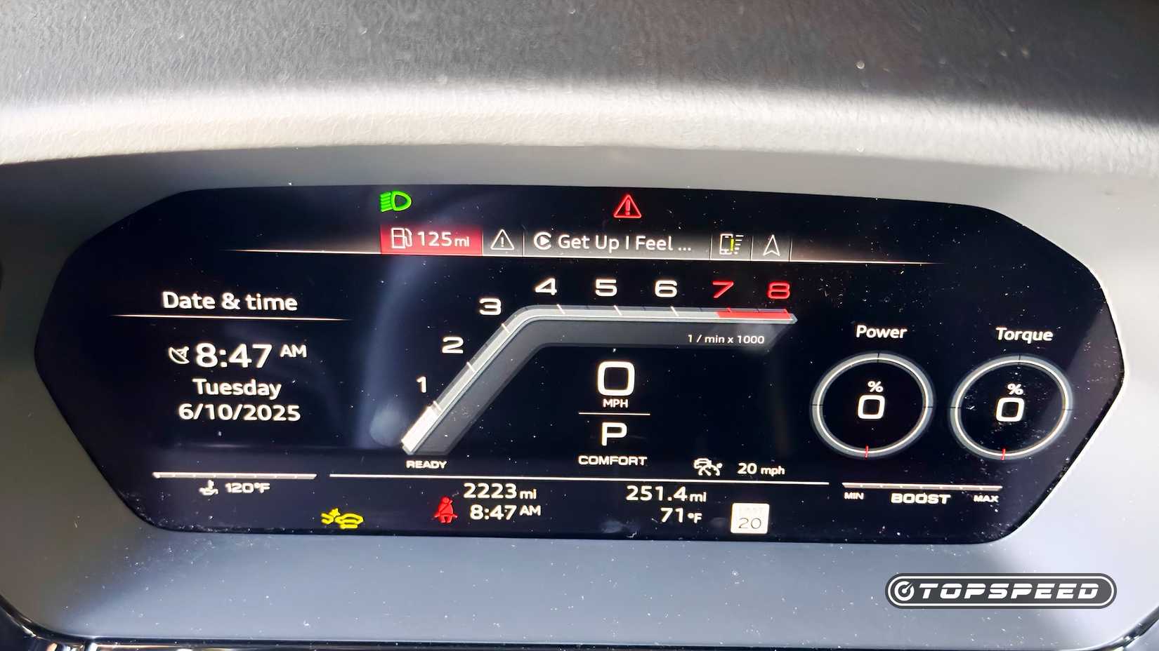 2025 Audi S3 Prestige 2.0 TFSI Quattro Tech Instrumentation