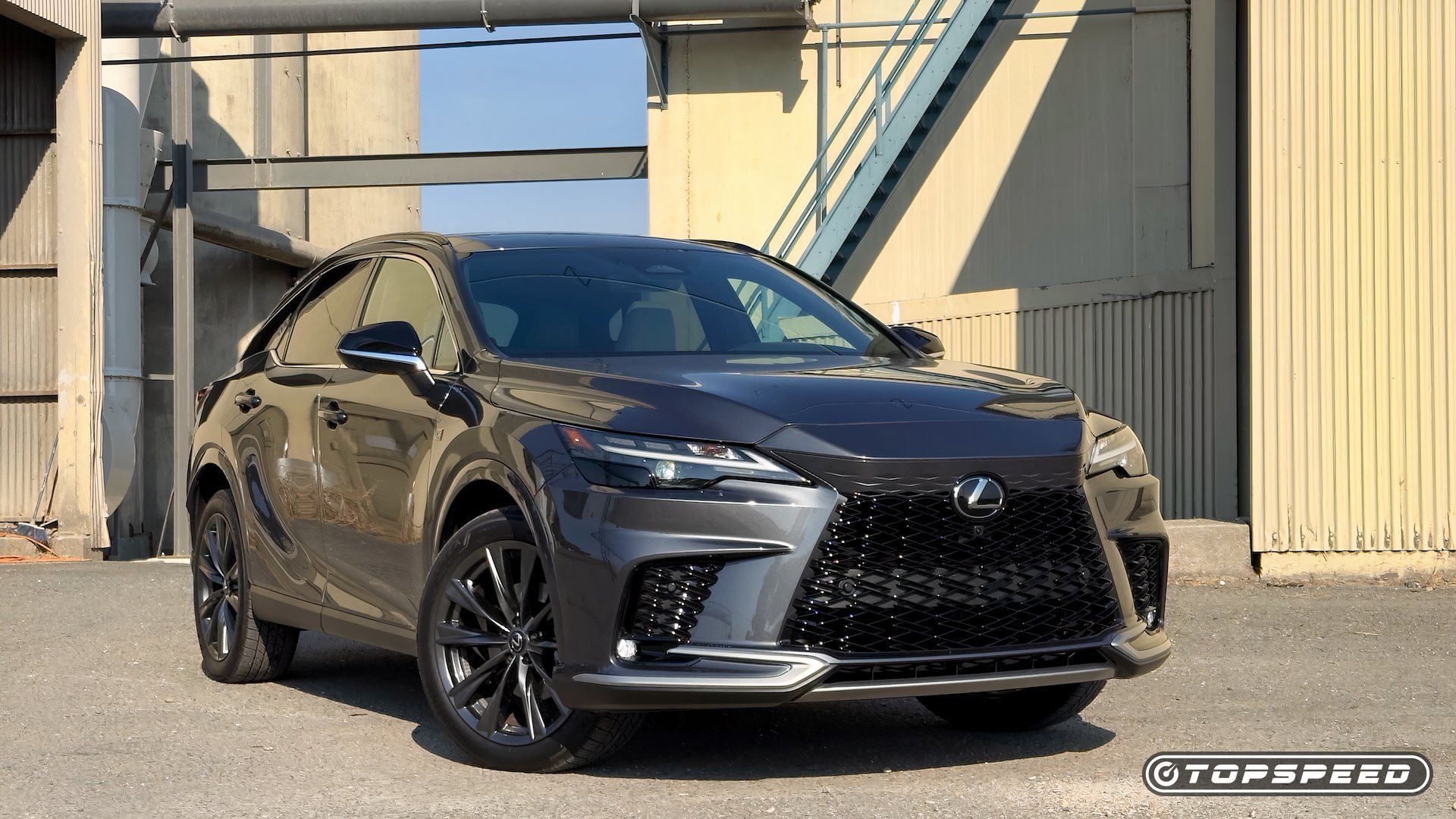 2025 Lexus RX350h F Sport Design Exterior Front 3.25 right view-1
