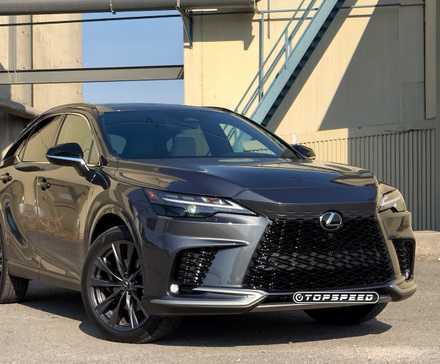 2025 Lexus RX350h F Sport Design Frente Exterior 3.25 vista direita-1