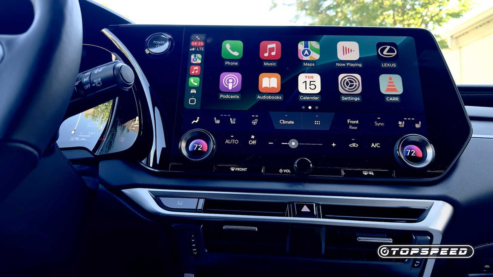 Tela de infoentretenimento Lexus RX350h F Sport Design Tech 2025