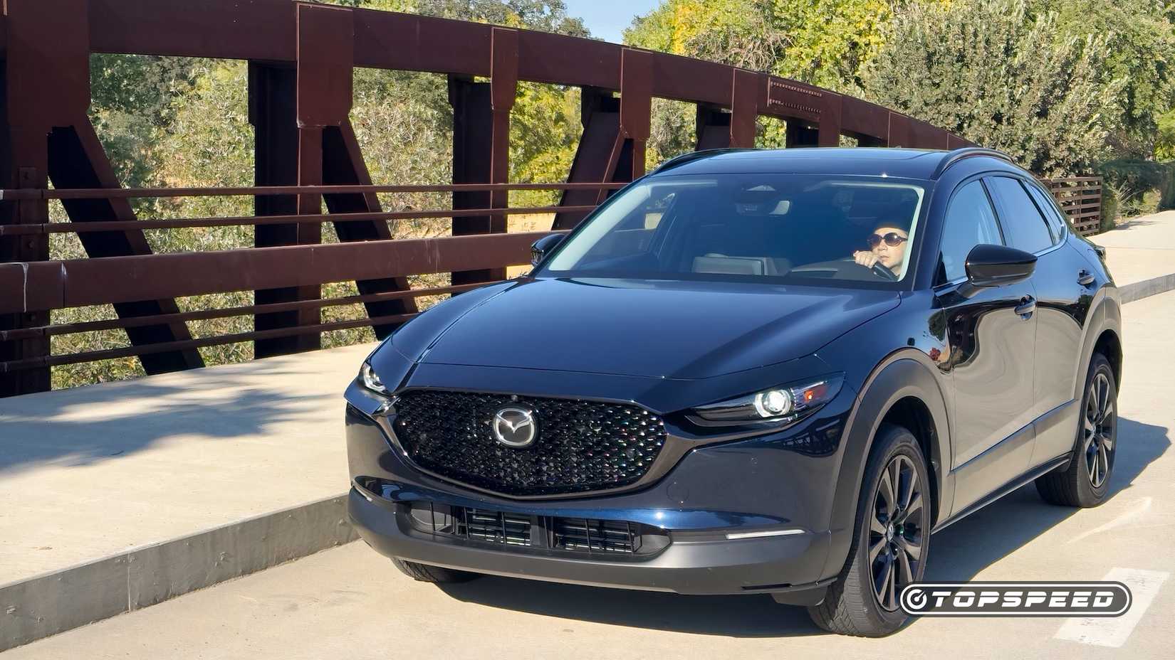 2025 Mazda CX-30 2.5 Turbo Premium Plus Exterior - Front 3.25 Left Side On Road-1