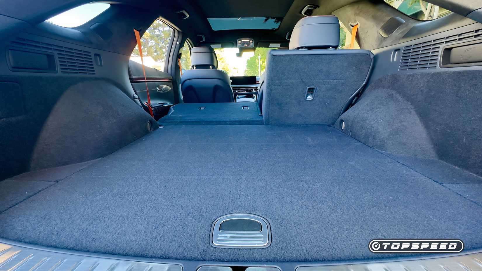 2026 Genesis GV70 3.5T Sport Prestige AWD Cargo Left Seat Folded