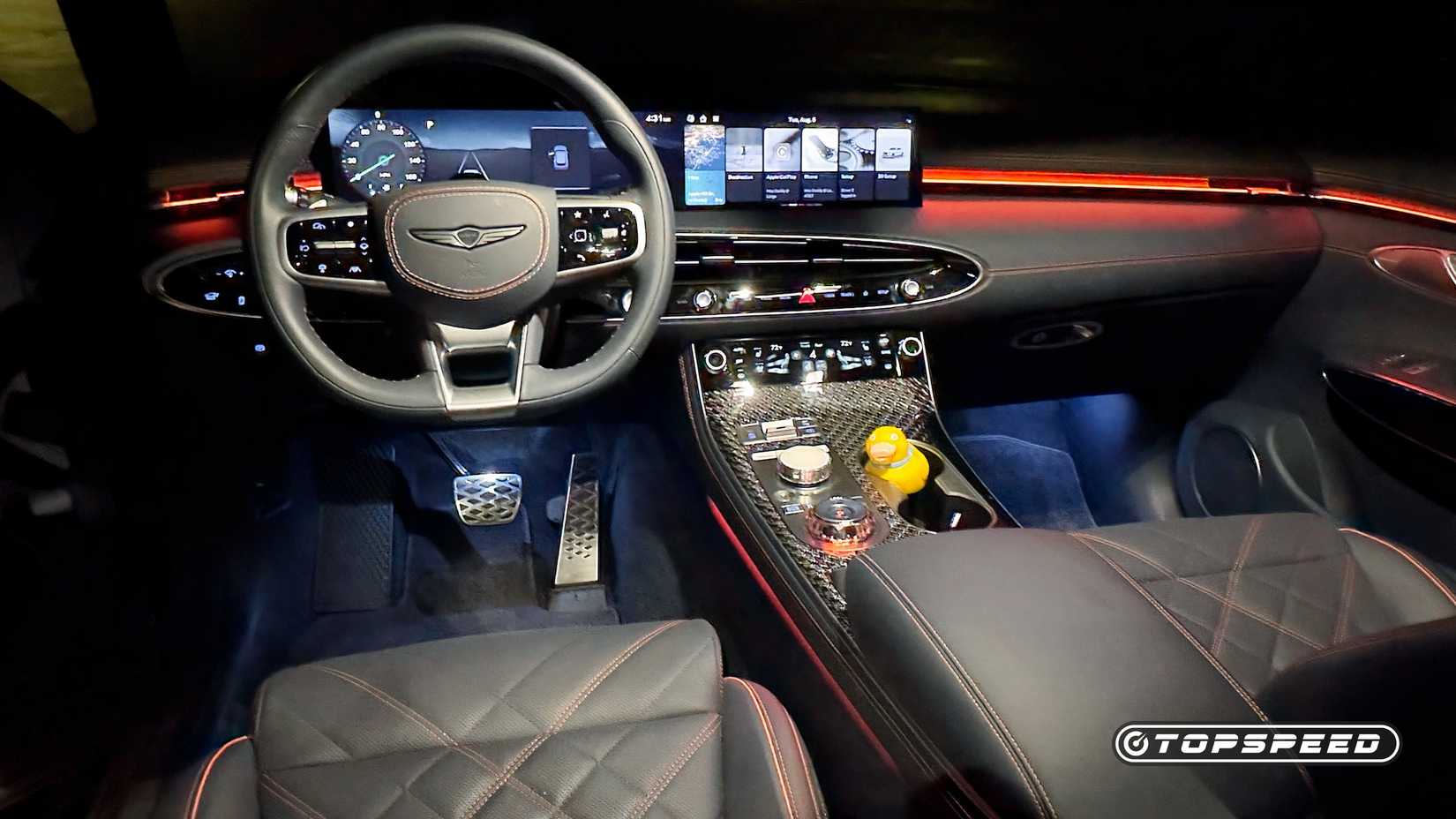 2026 Genesis GV70 3.5T Sport Prestige AWD Interior Cockpit Illuminated