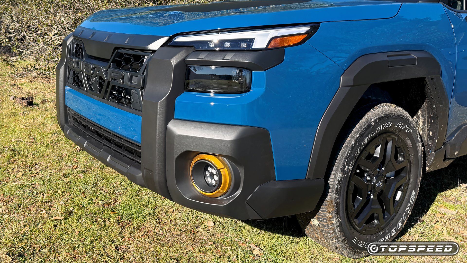 Front grille with anodised copper accents distinct to the Wilderness trim