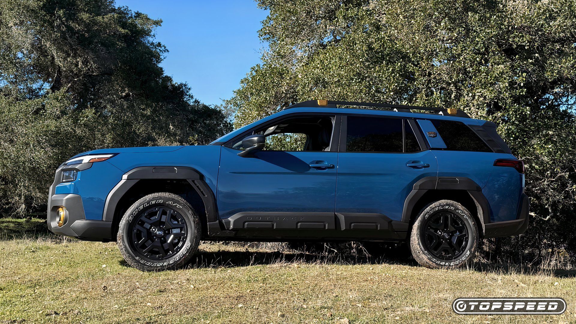 Side profile of the 2026 Subaru Outback Wilderness showing its more SUV-like silhouette