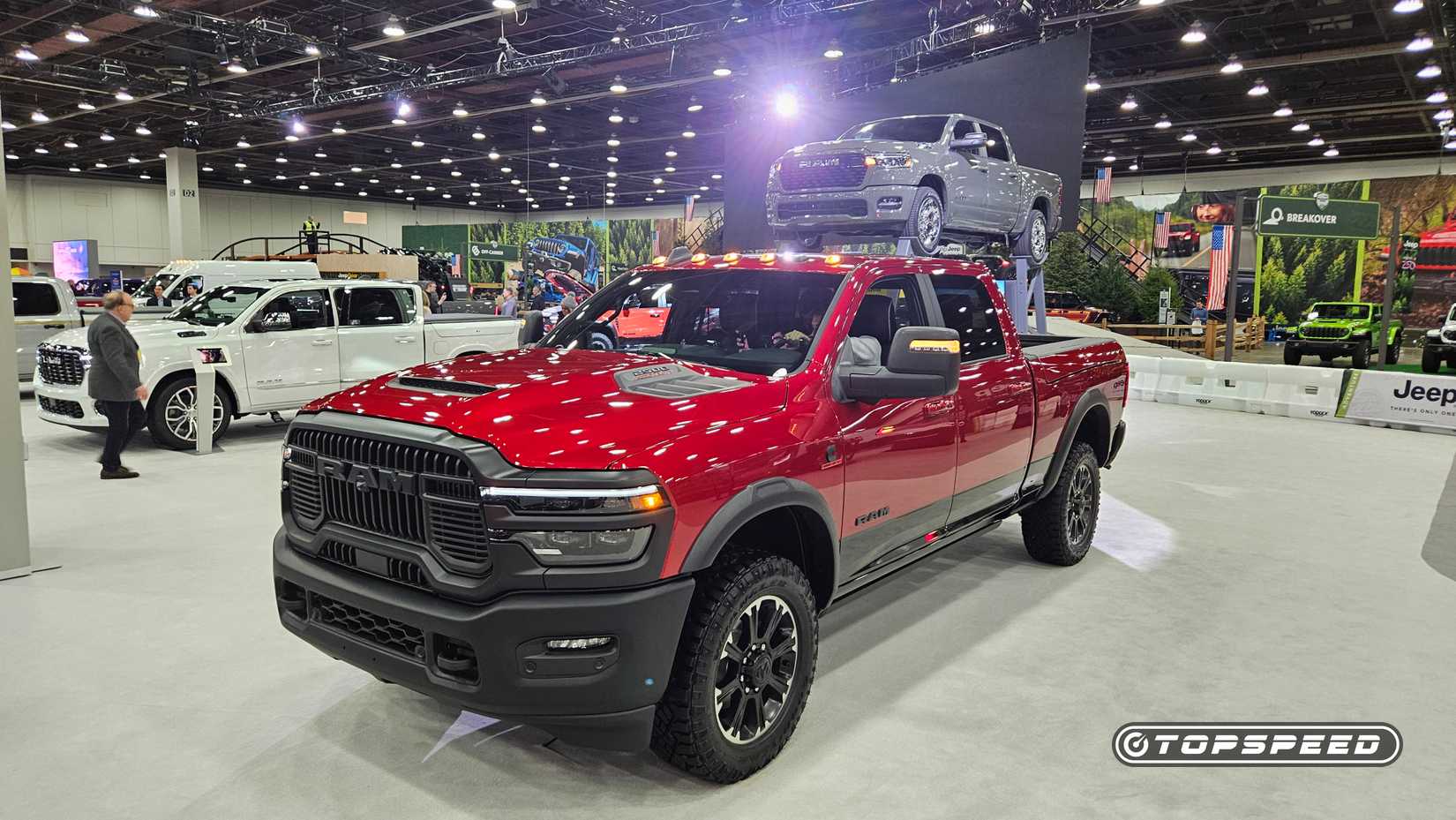 Ram pickups at 2026 Detroit auto show. Tom Murphy photo
