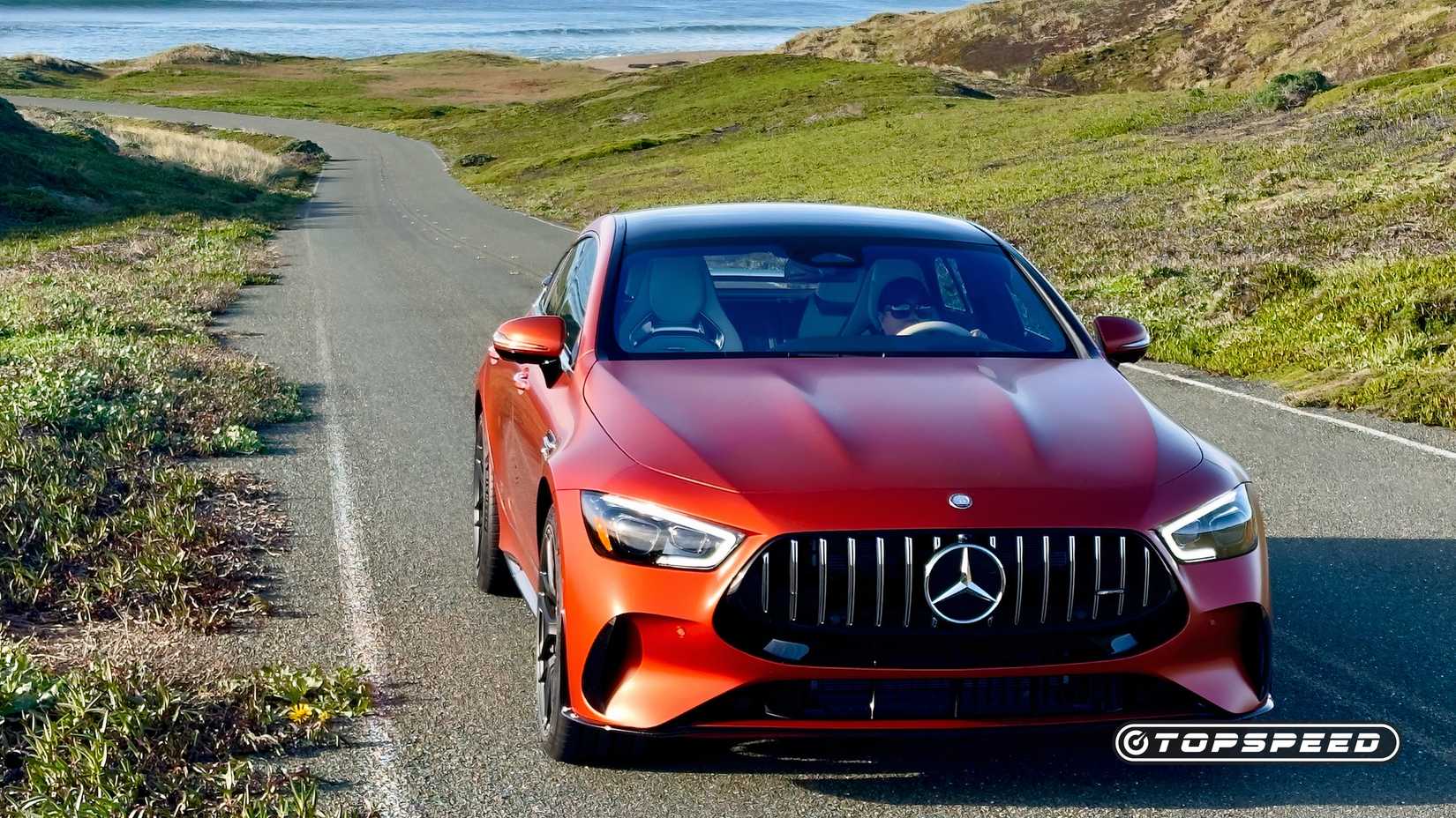 2026 Mercedes-AMG GT63 S E Performance Exterior Front uphill