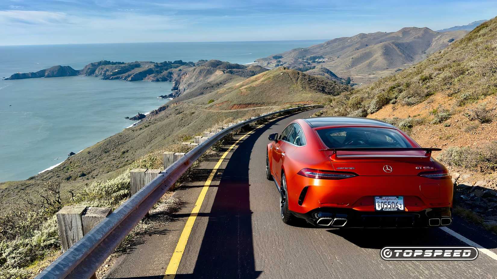 2026 Mercedes-AMG GT63 S E Performance Exterior Rear On Road