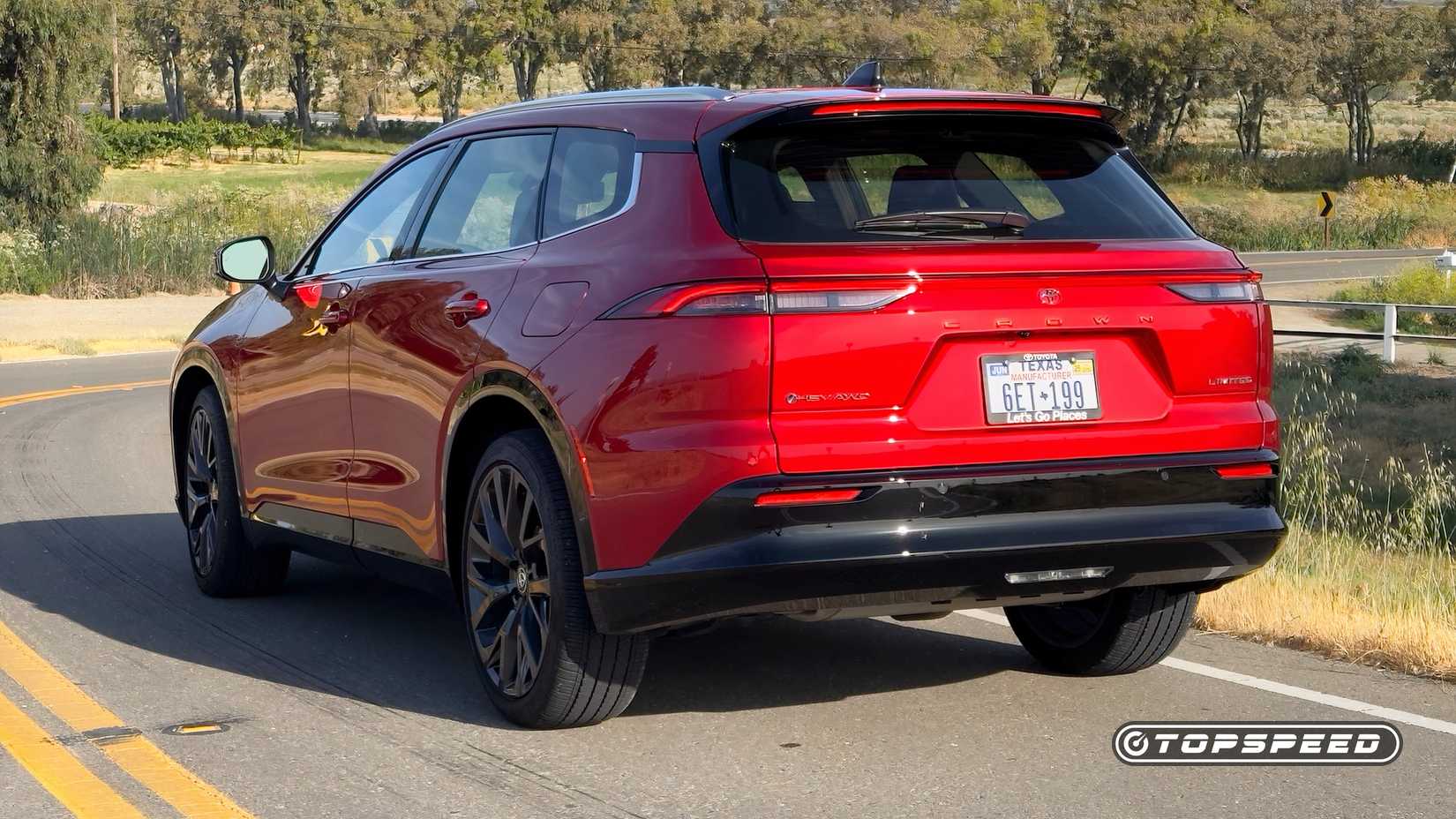 2026 Toyota Crown Signia Limited Exterior Rear View On Road
