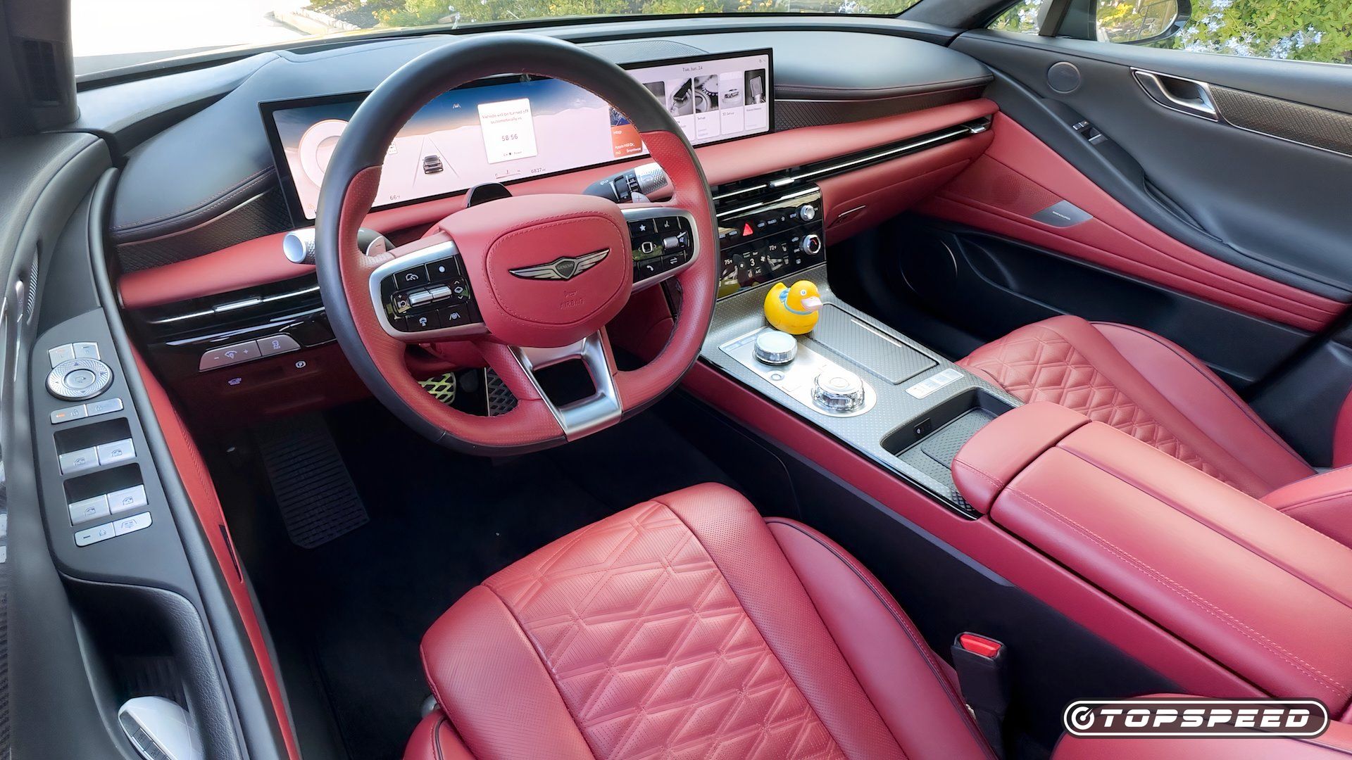 Visão interna do driver Genesis G80 3.5T AWD