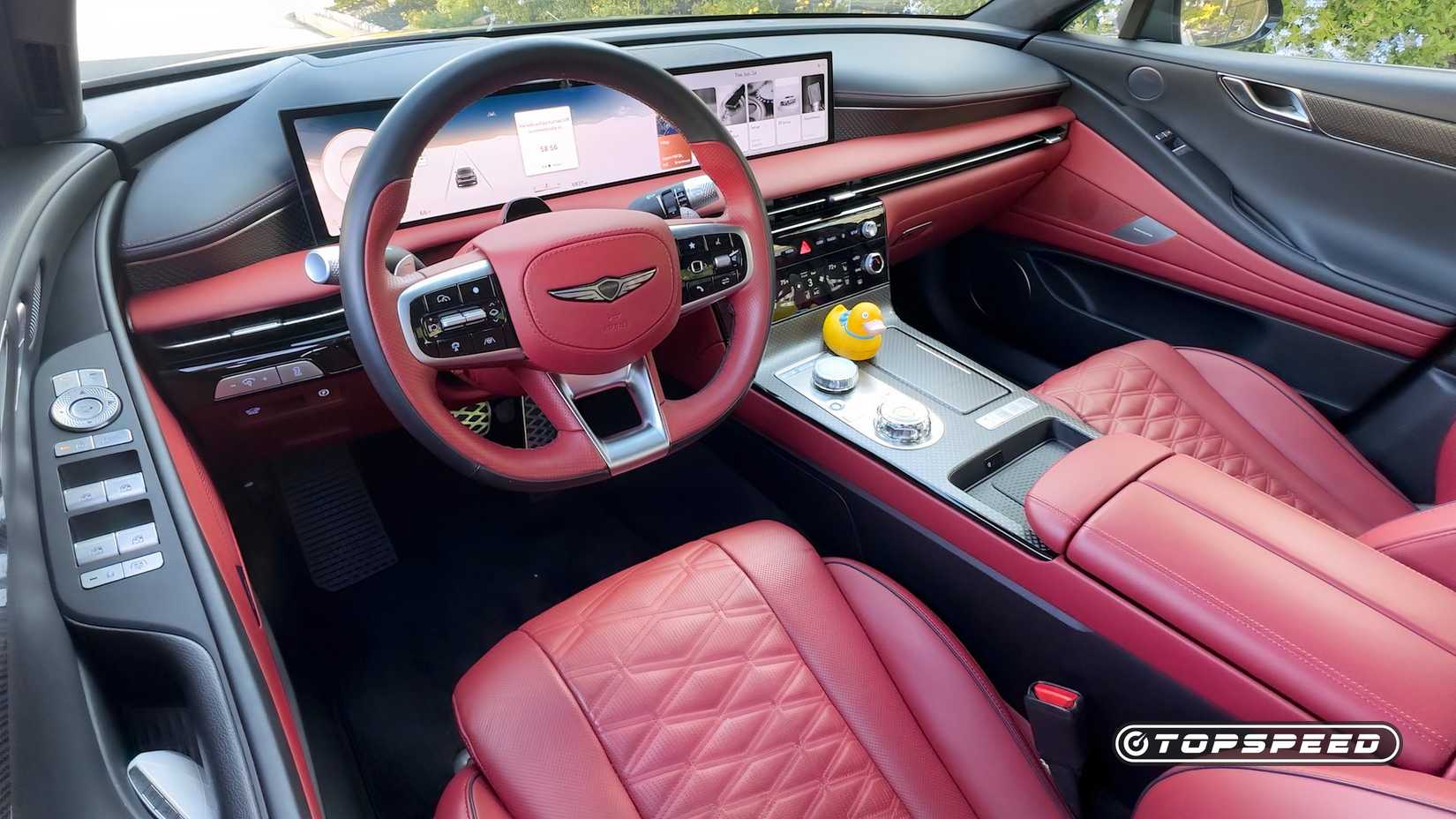 Visão interna do driver Genesis G80 3.5T AWD