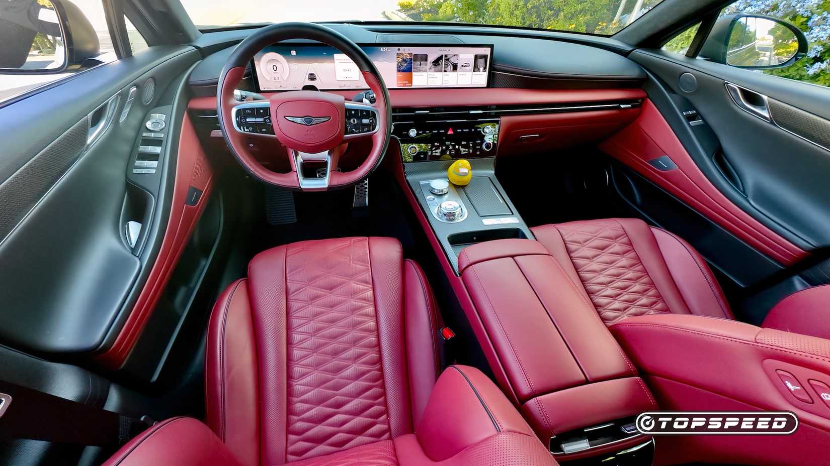 Genesis G80 3.5T AWD Interior shot showing front cabin