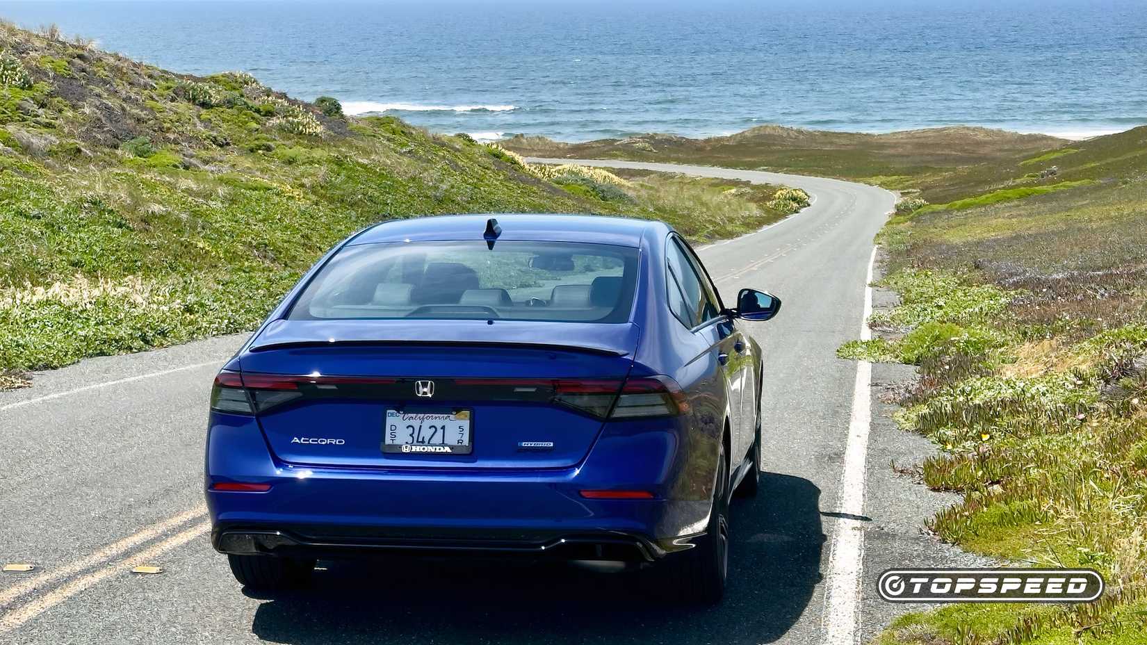 Honda Accord Hybrid Exterior Rear On Road