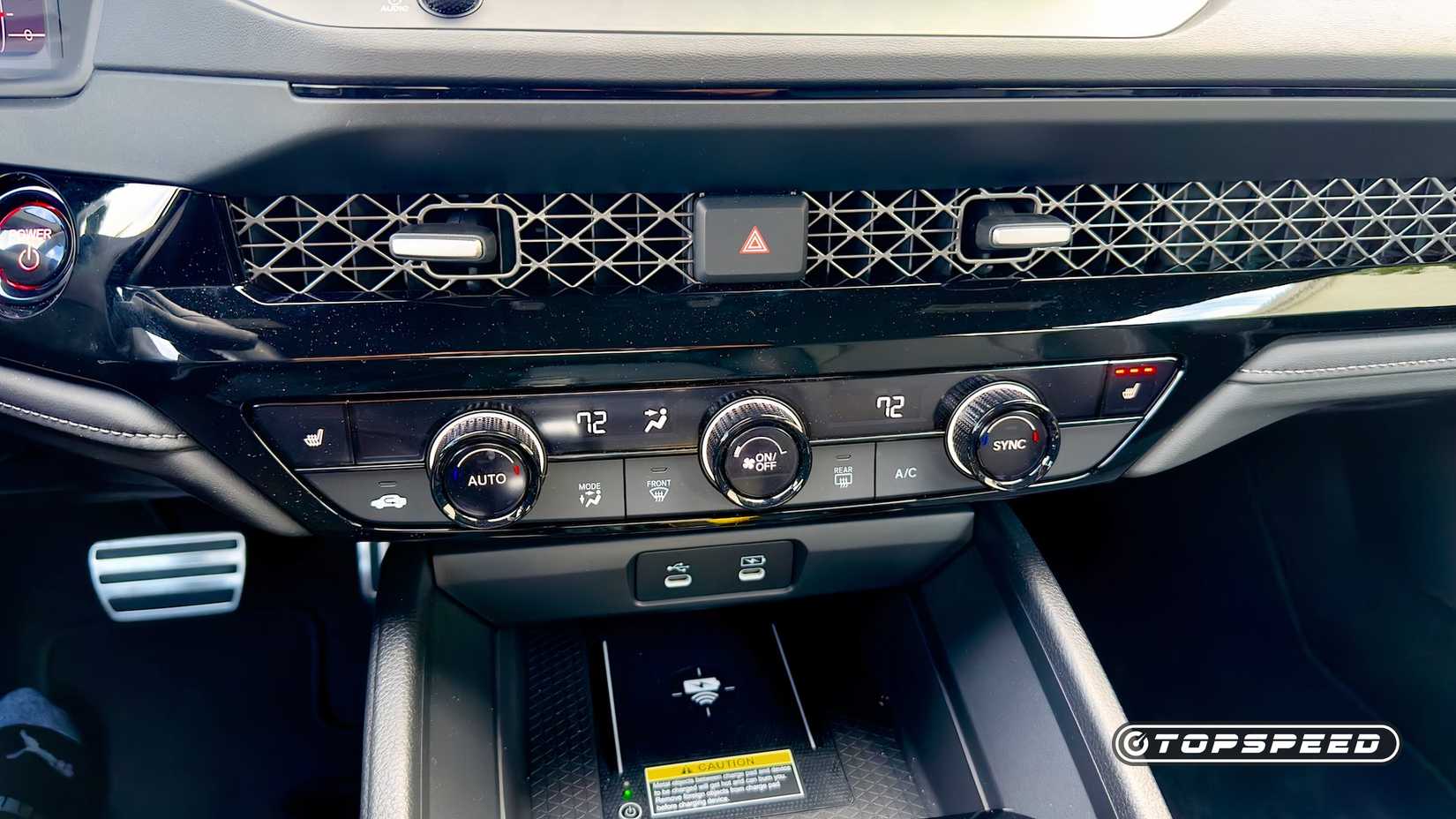 Honda Accord Hybrid Interior Climate Controls