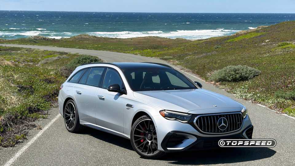 Mercedes-AMG E 53 Hybrid Wagon - Exterior - Front 3.25 Profile