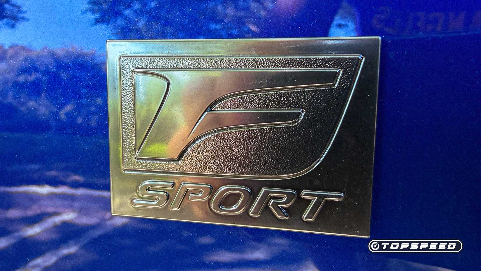 2026 Lexus IS 350 F Sport badge close-up