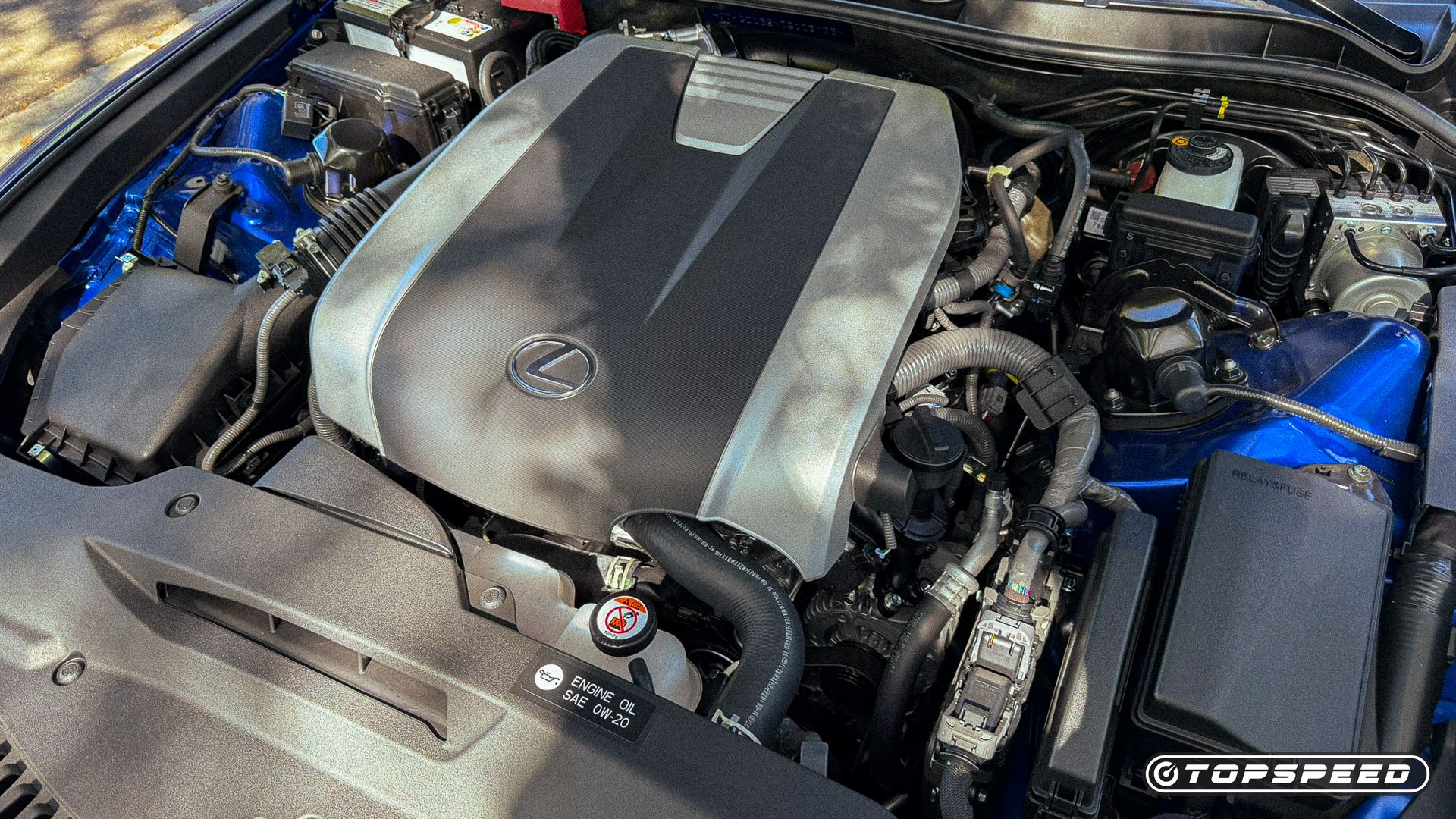 Blue 2026 Lexus IS 350 F Sport Engine