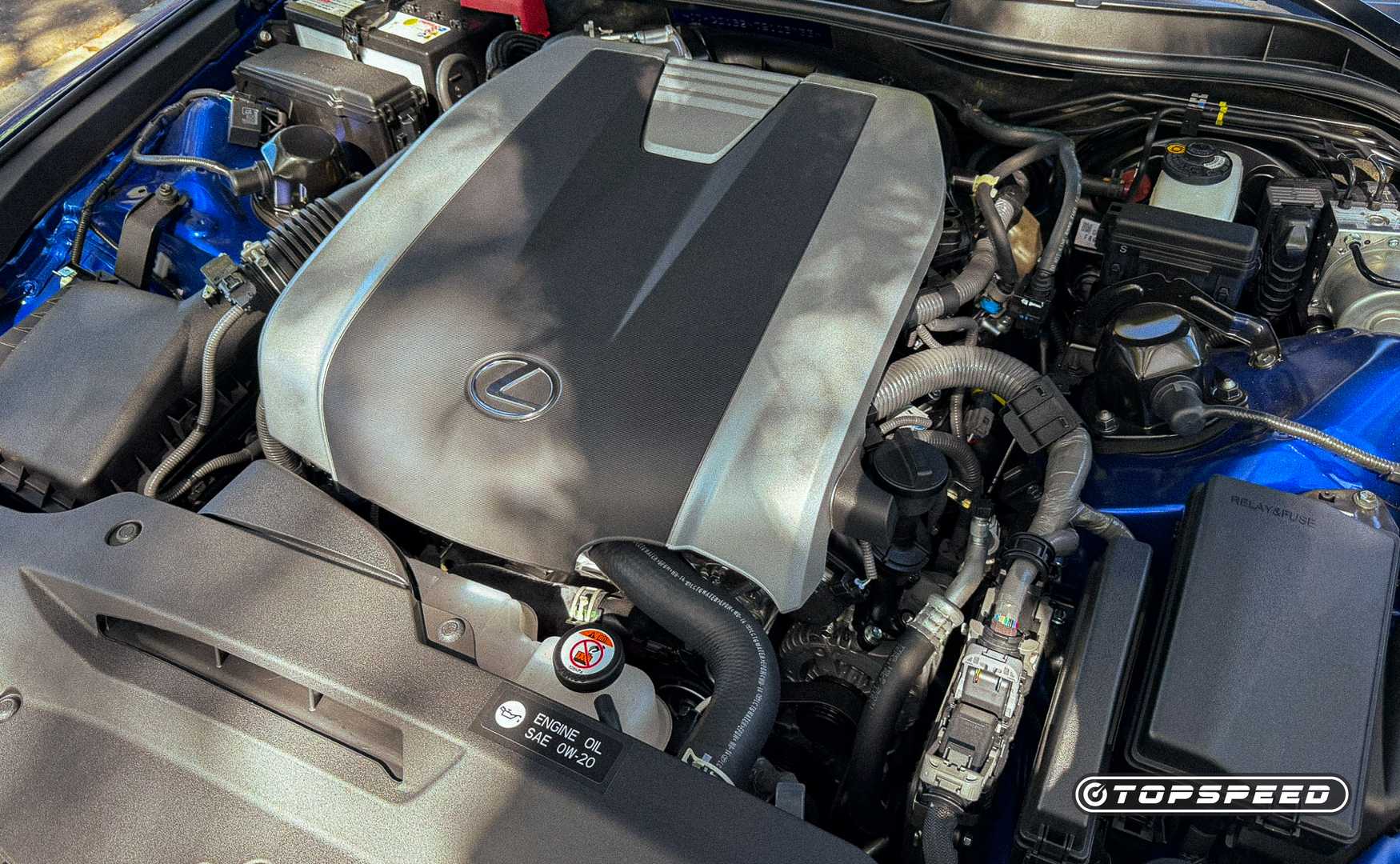 Blue 2026 Lexus IS 350 F Sport Engine