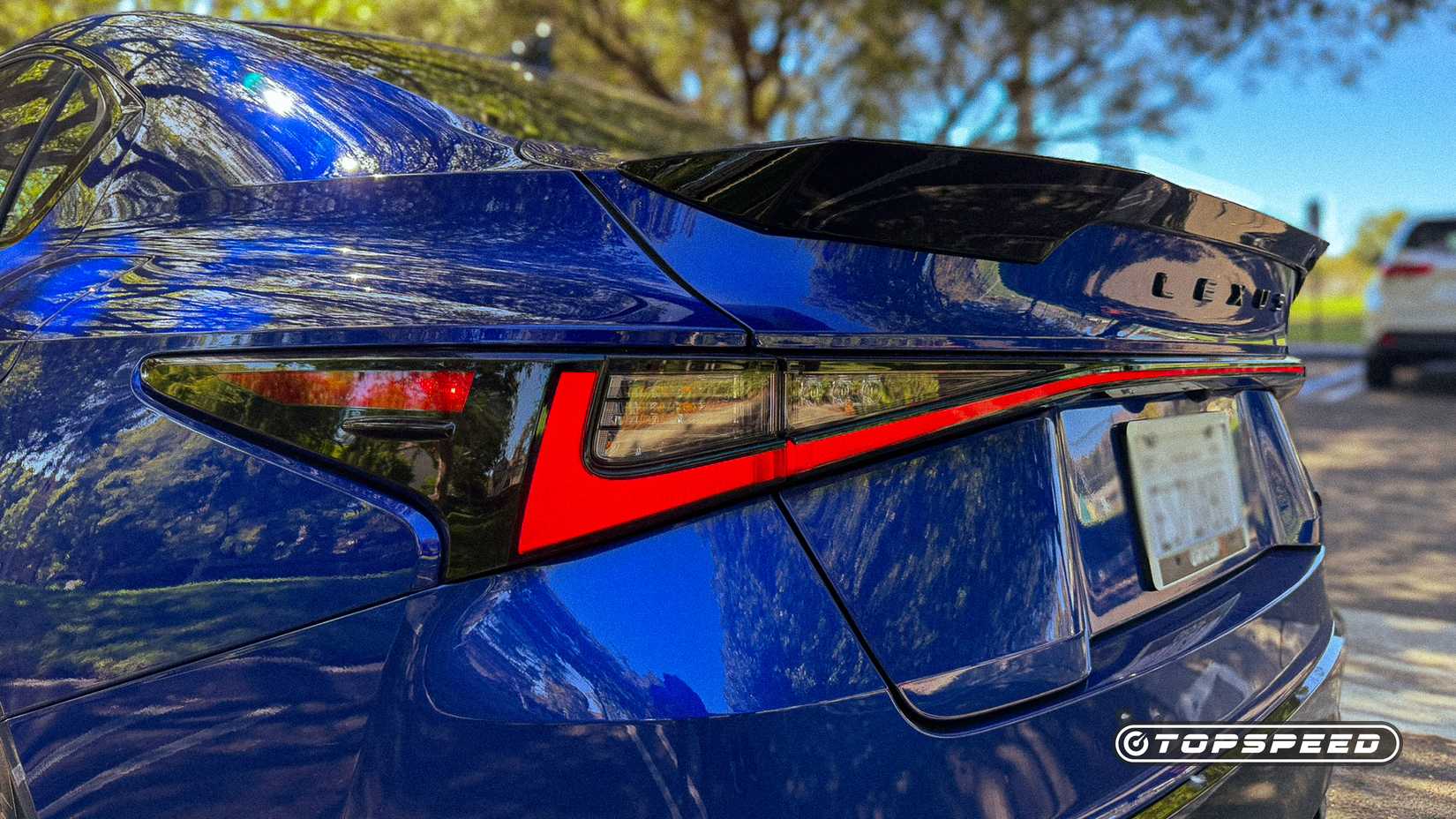 Parked 2026 Lexus IS 350 F Sport rear shot