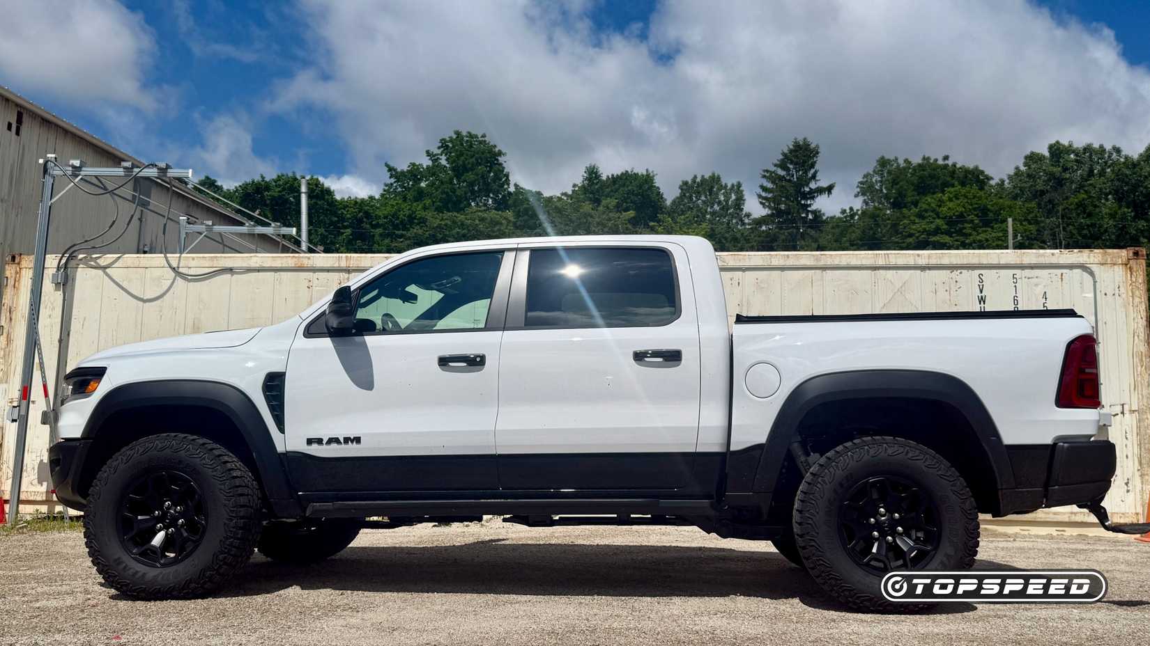 Profile shot of 2027 Ram 1500 TRX parked