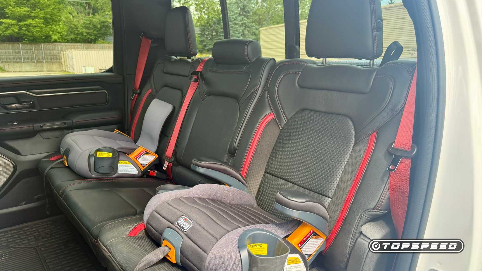 2027 Ram 1500 TRX interior showing rear seats